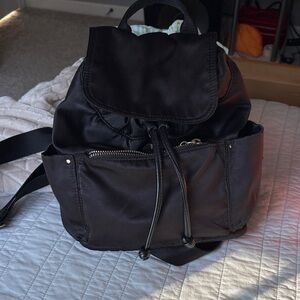 Black Nylon Backpack